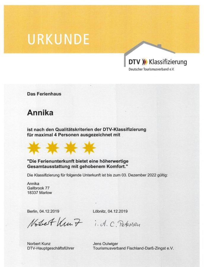 Finnhaeuser Am Vogelpark - Haus Annika 马尔洛 外观 照片